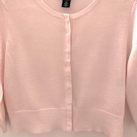 WHBM size M 3/4 sleeve crop sweater - Picture 7 of 16